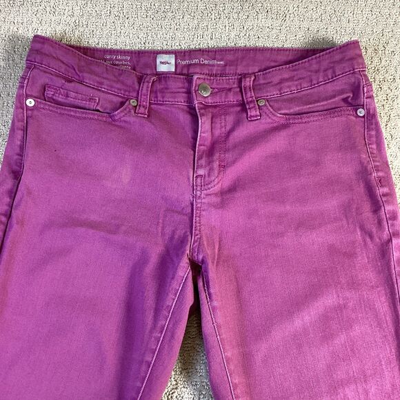 Mossimo Supply Co. Purple Skinny Jeans Premium Denim Womens Casual Pants - Picture 3 of 5